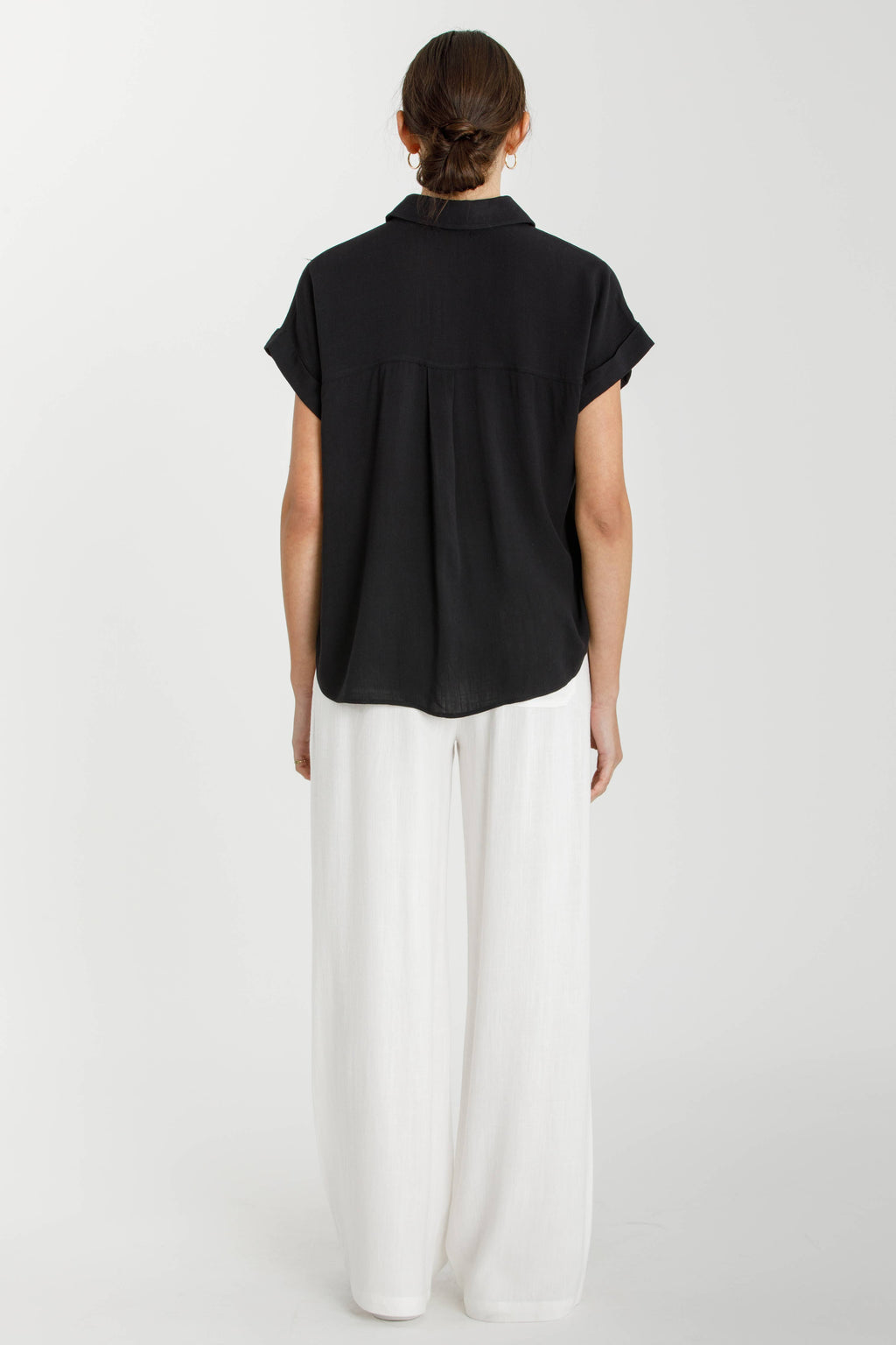 Classic Roll-Cuff Button-Down Shirt