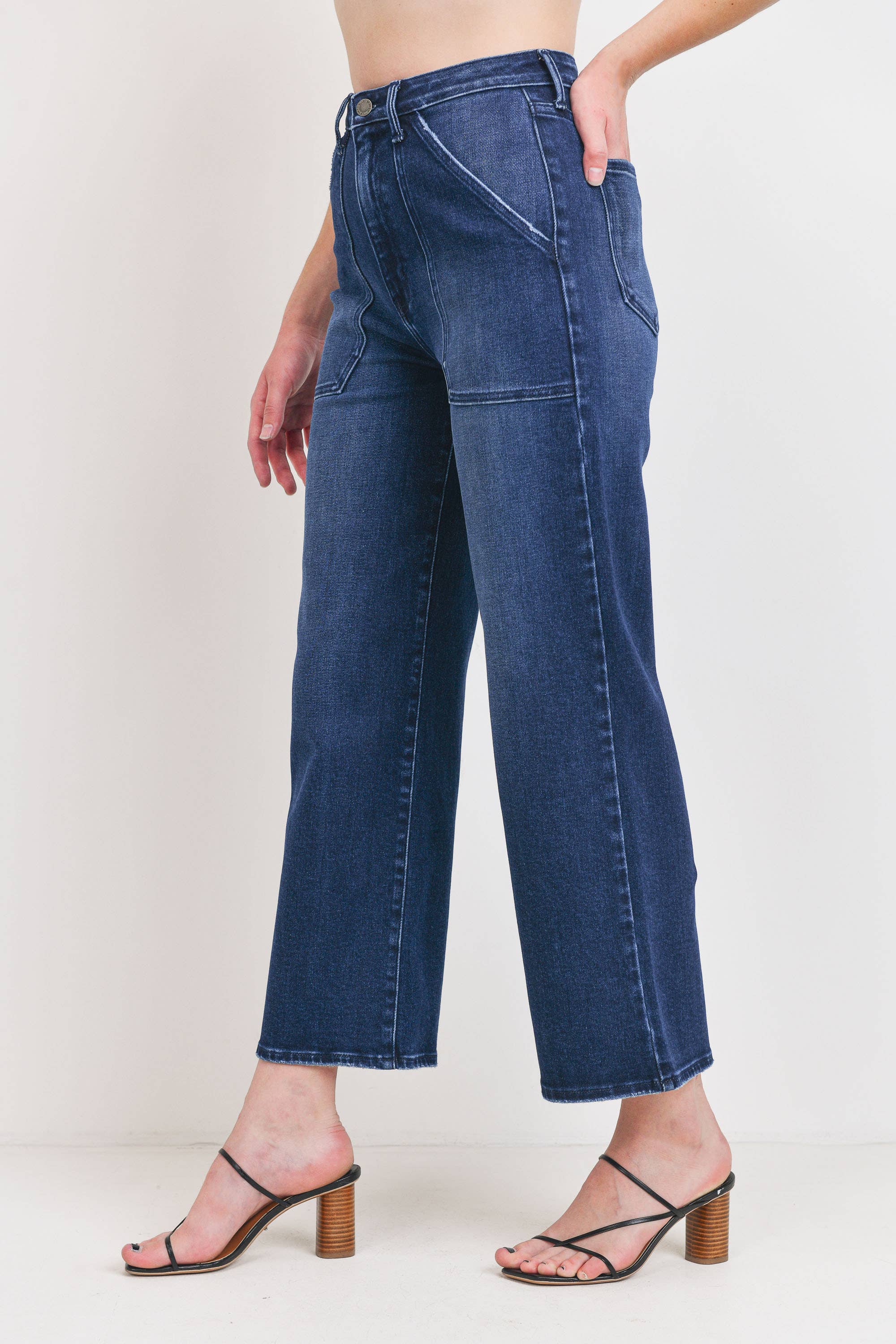 Street Chic Cargo Wide-Leg Jeans