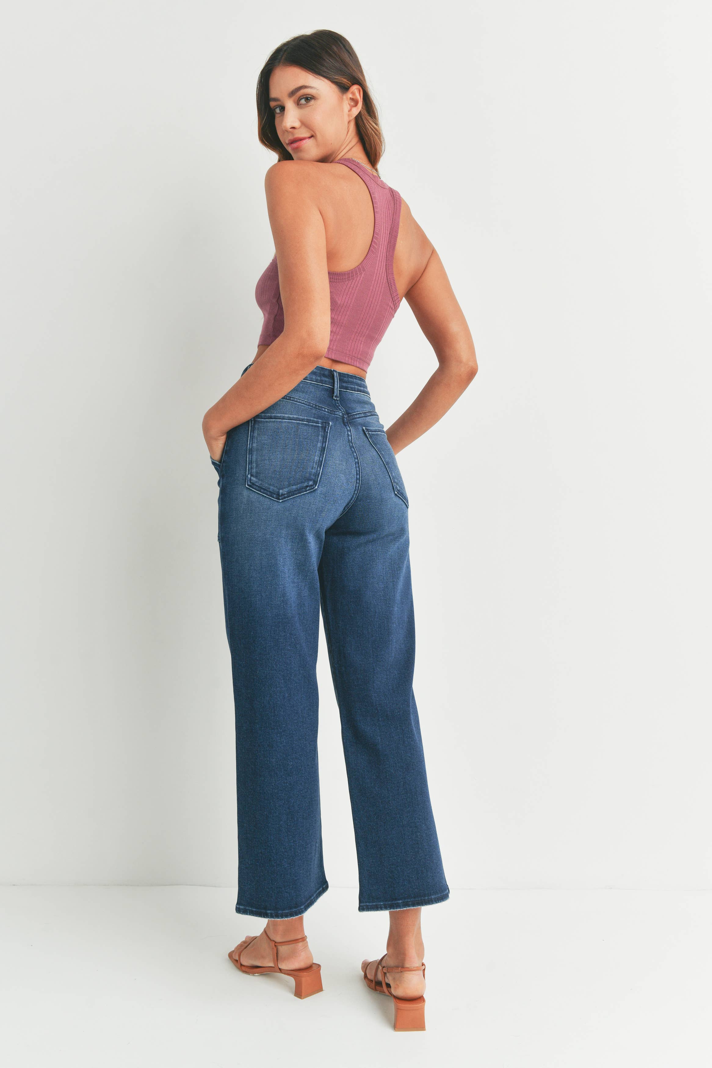 Street Chic Cargo Wide-Leg Jeans