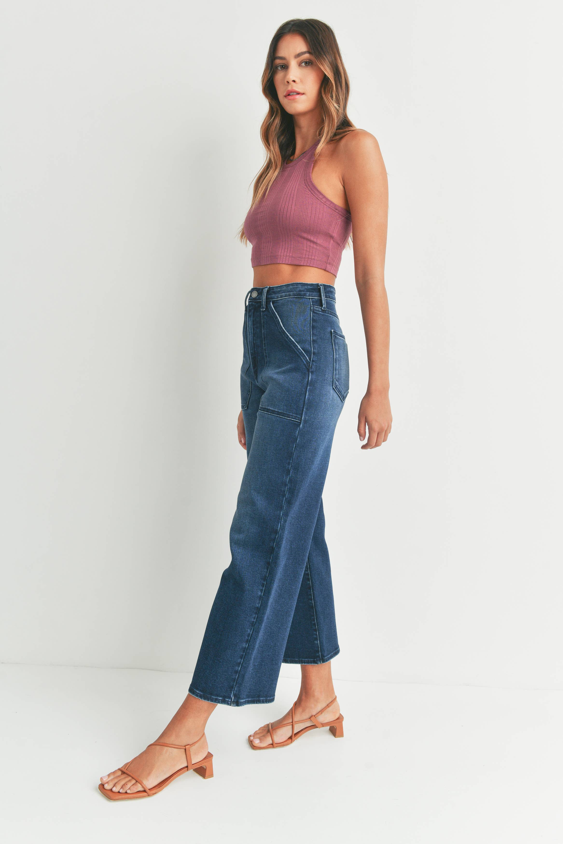 Street Chic Cargo Wide-Leg Jeans