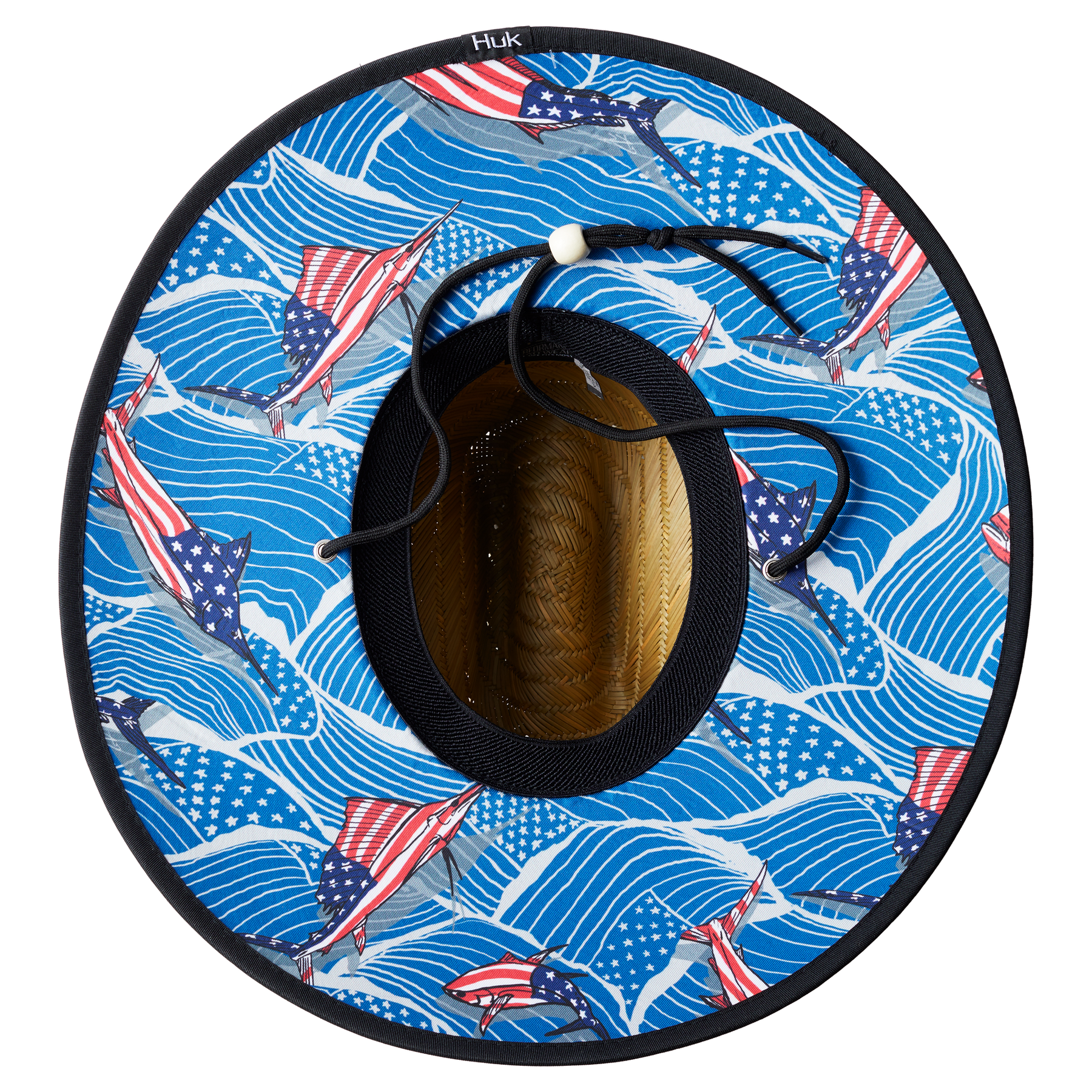 Huk America Patch Straw Hat Americana