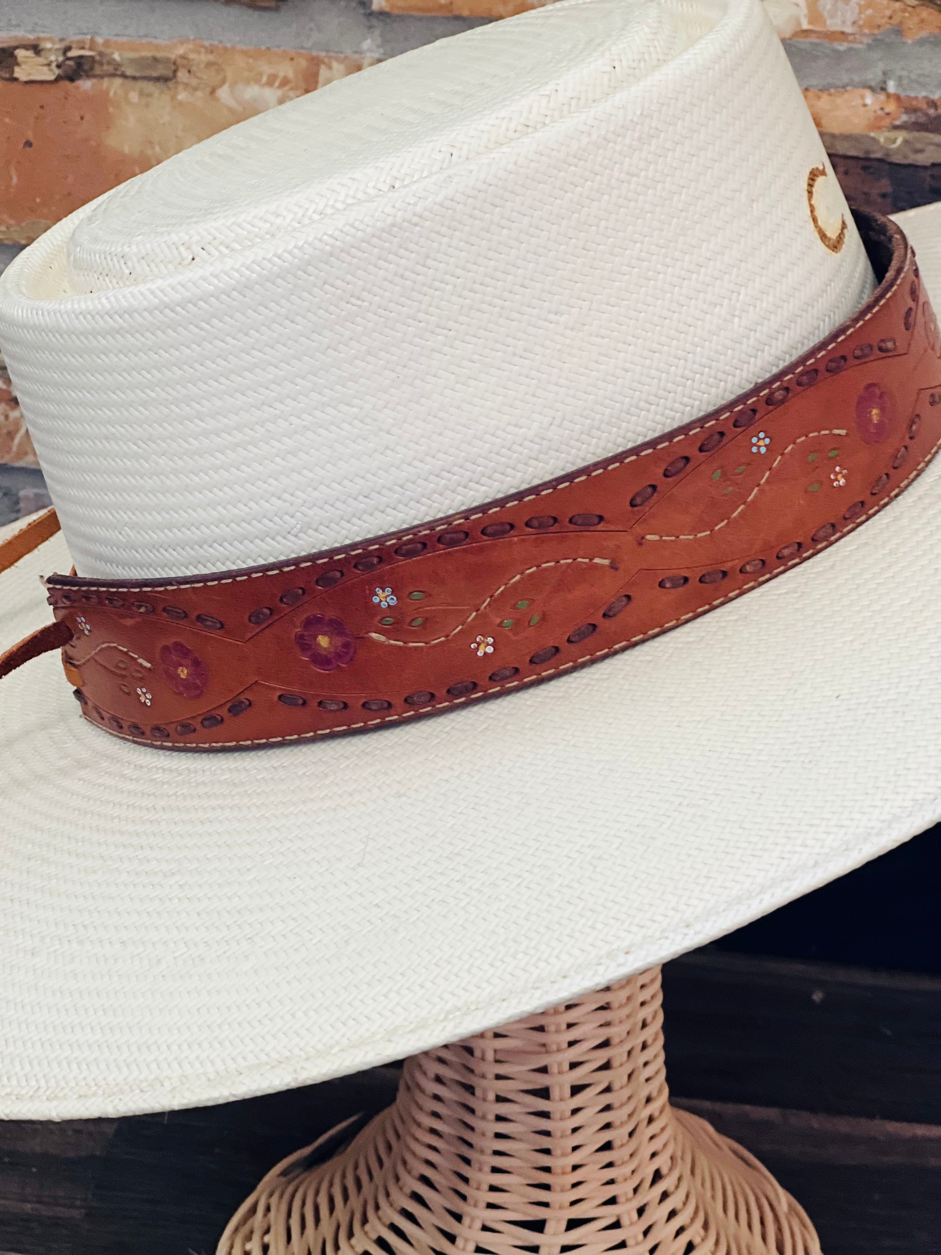 Upcycled Vintage Leather Hat Bands