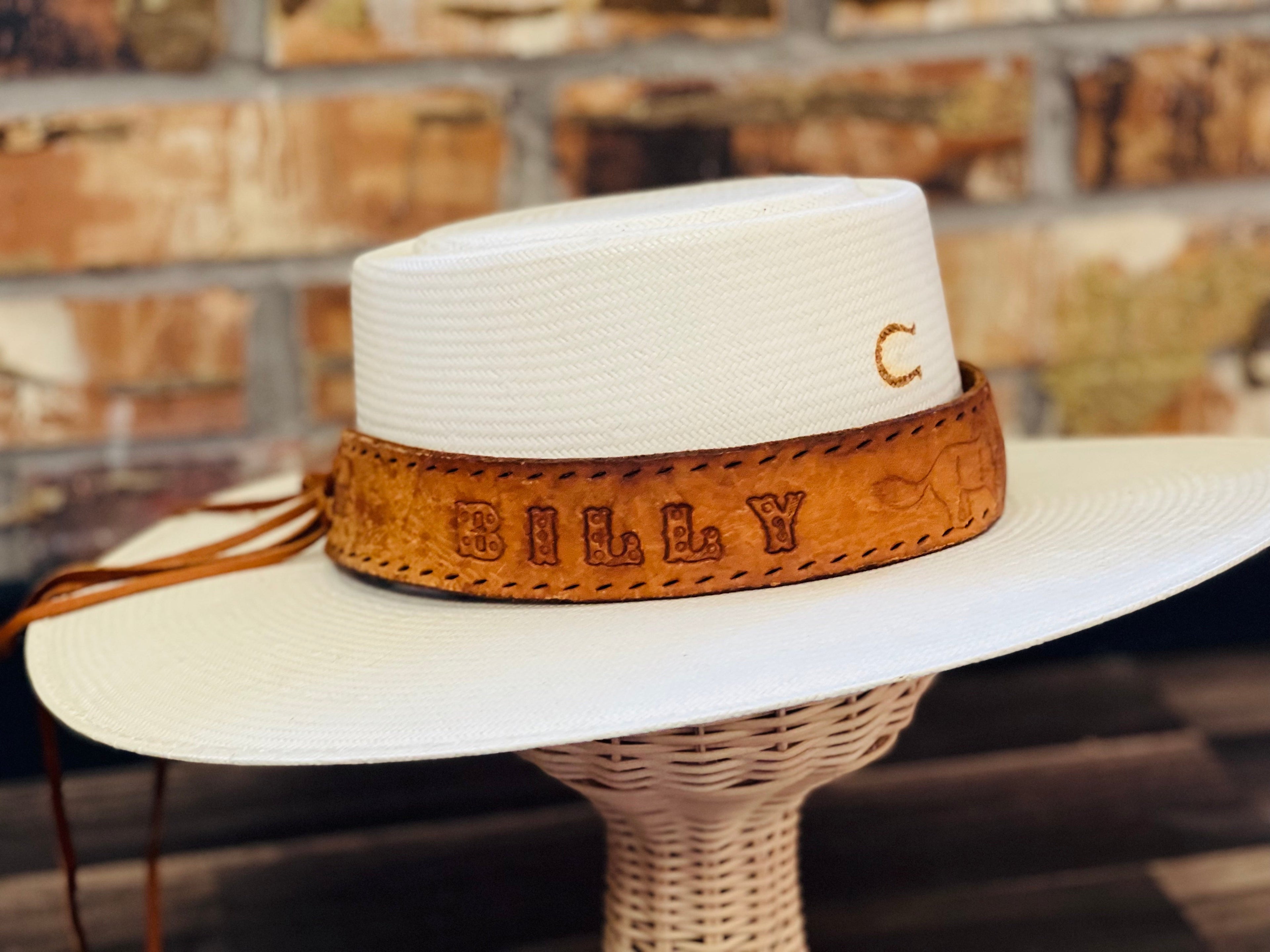 Upcycled Vintage Leather Hat Bands