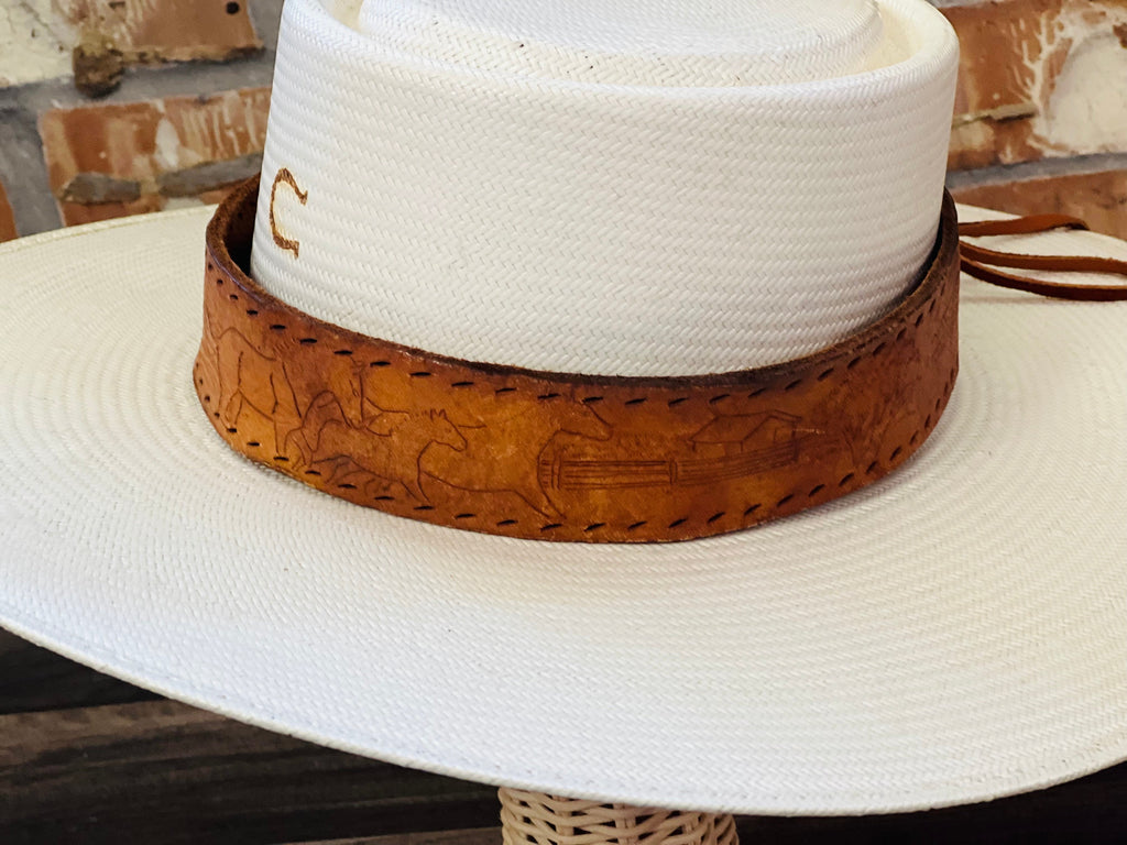 Upcycled Vintage Leather Hat Bands