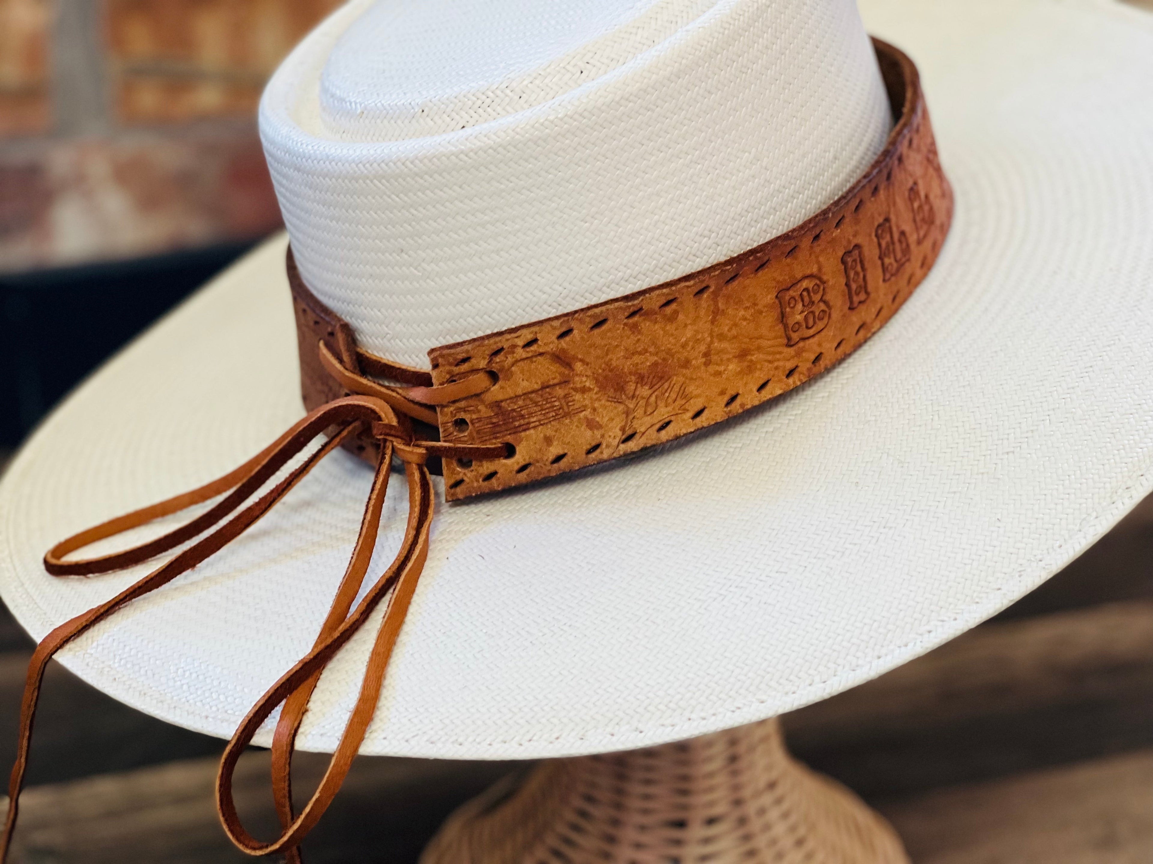 Upcycled Vintage Leather Hat Bands