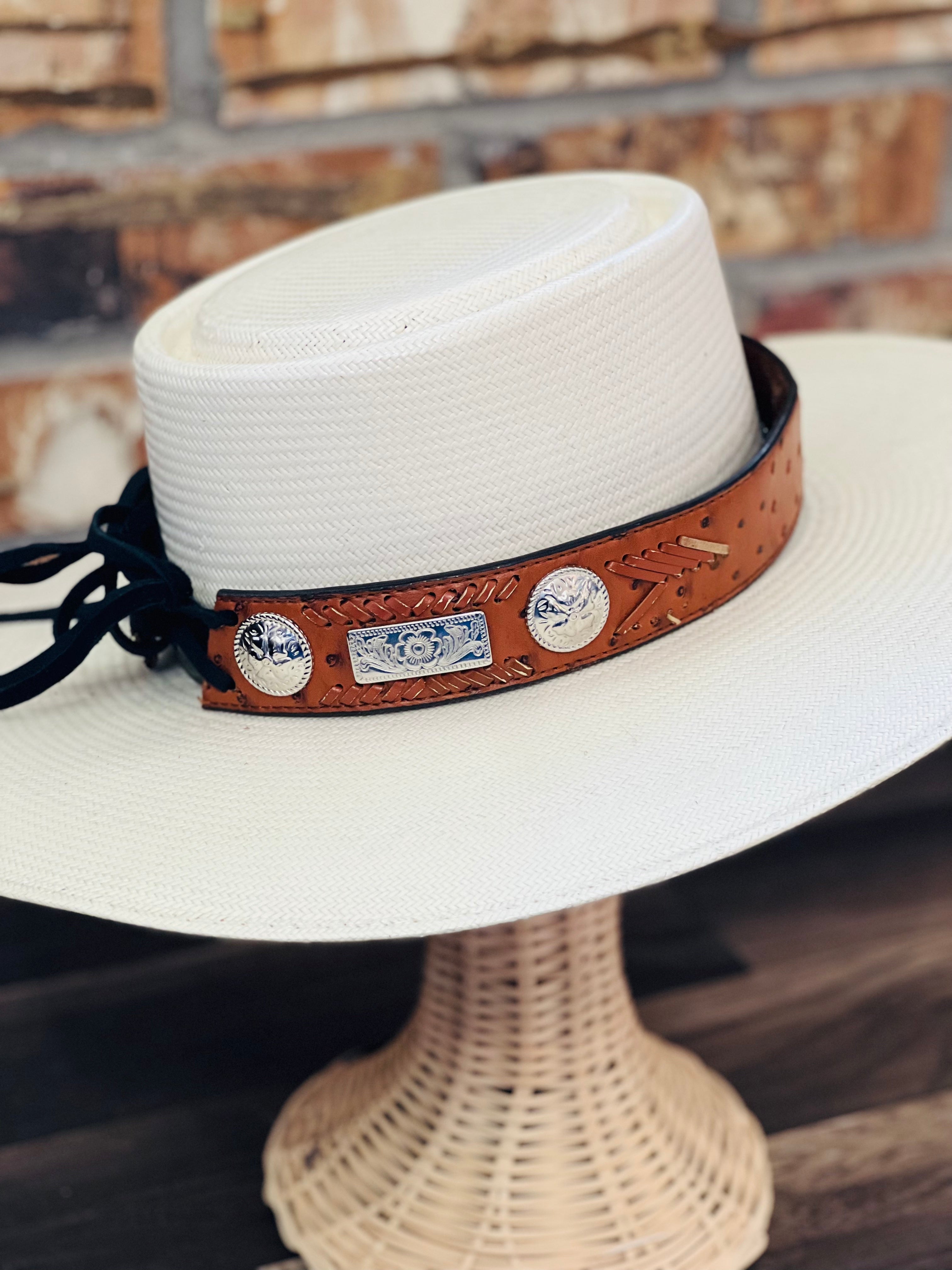 Upcycled Vintage Leather Hat Bands