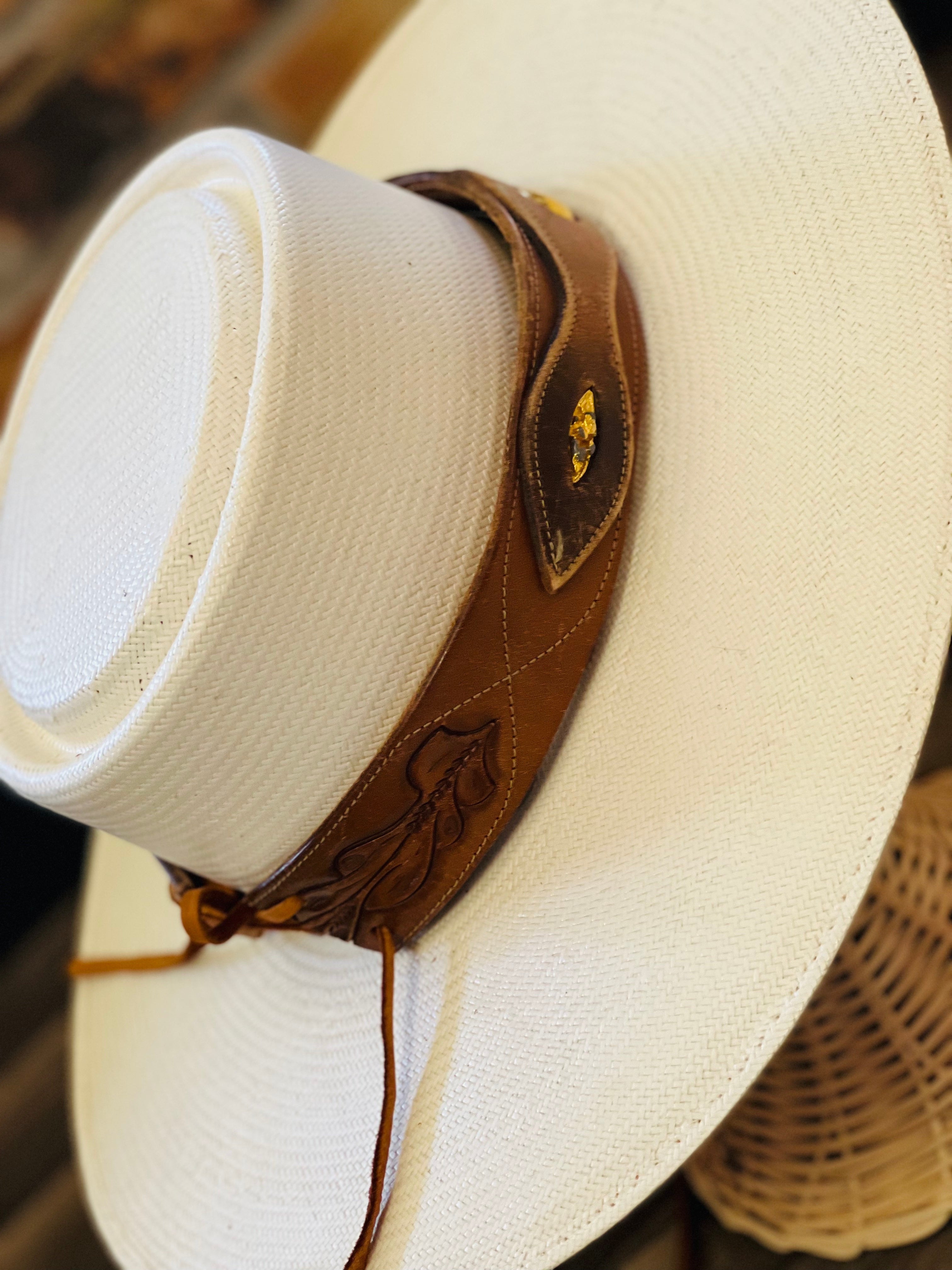 Upcycled Vintage Leather Hat Bands