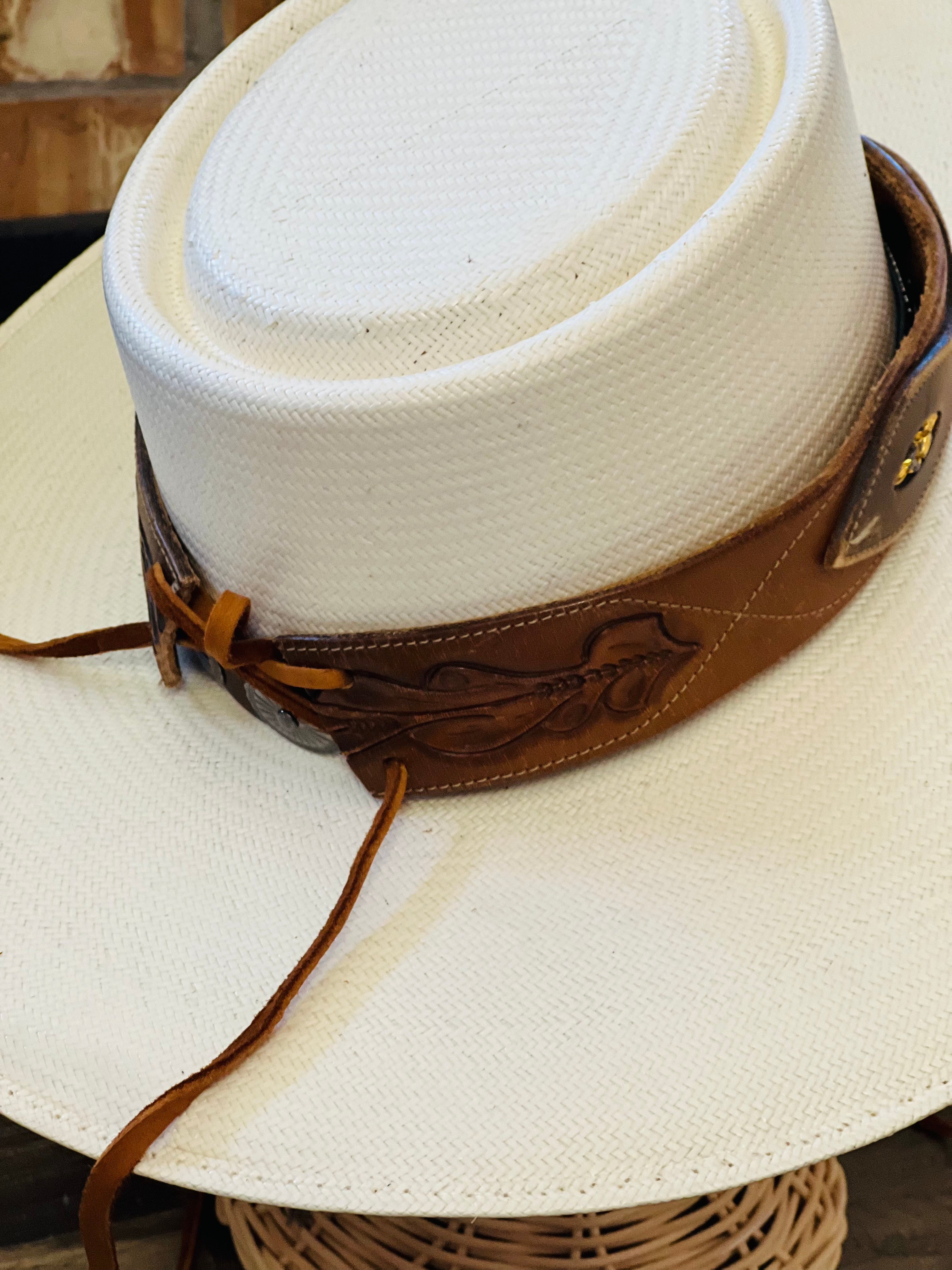 Upcycled Vintage Leather Hat Bands