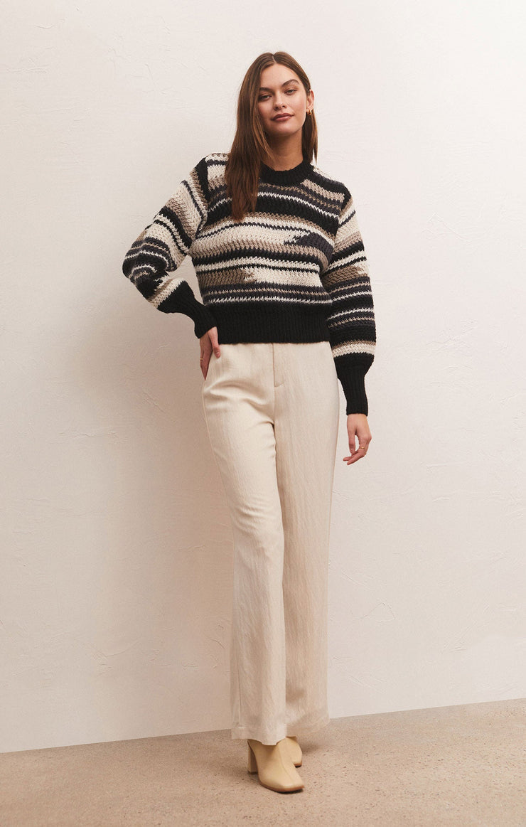 Asheville Stripe Sweater Black | Z Supply