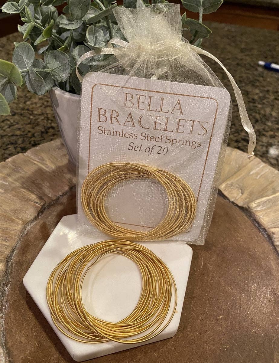 Bella Gold Stainless Steel Bracelet Set